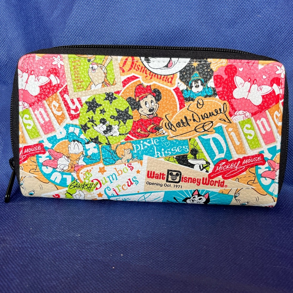 Disney Multicolor Character Collage Wallet